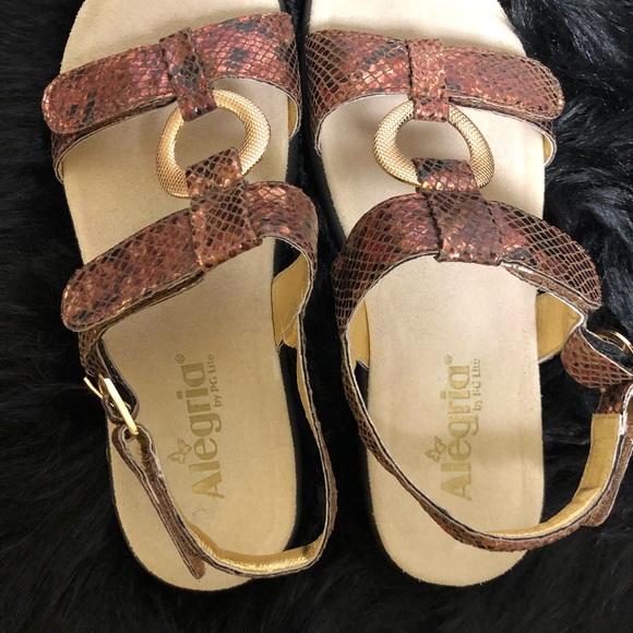 Algeria leather Velcro sling back sandals 38 - Picture 9 of 14